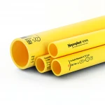 مواسير HDPE نيبروبلاست PE 80 ضغط 3.2 بار قطر خارجي 355 مم سمك 8.7 مم لون أصفر 