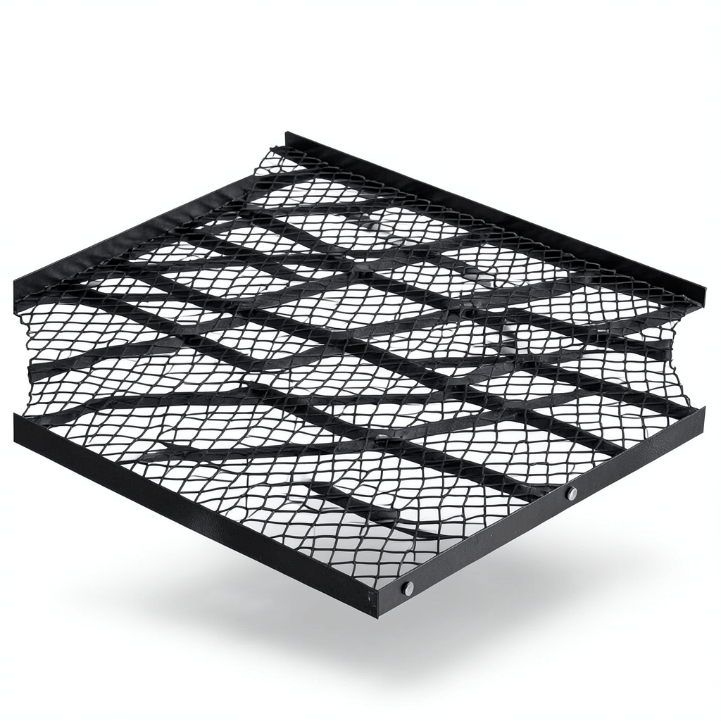 Hot Rolled Black Steel Expanded Metal Mesh Bahri 3.8 mm Thickness 1.22 m Width 4 m Length