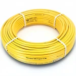 أنابيب HDPE نيبروبلاست PE 80 ضغط 10 بار قطر خارجي 50 مم سمك 3.7 مم لون أصفر 