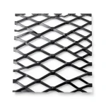 Hot Rolled Black Steel Expanded Metal Mesh Bahri 3 mm Thickness 1.22x4 m