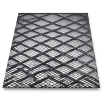 Hot Rolled Black Steel Expanded Metal Mesh Bahri 3.8 mm Thickness 1.22 m Width 3 m Length