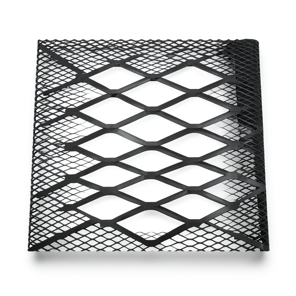 Hot Rolled Black Steel Expanded Metal Mesh Bahri 3 mm Thickness 1.22 m Width 6 m Length