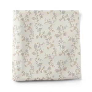Italian Wallpaper Floral Design Pale Beige, Size 10m x 0.53m, Model Z66856