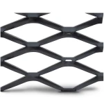 Hot Rolled Black Steel Expanded Metal Mesh Bahri 3.8 mm Thickness 1.22 m Width 1 m Length