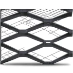 Hot Rolled Black Steel Expanded Metal Mesh Bahri 3.8 mm Thickness 1.22 m Width 3 m Length