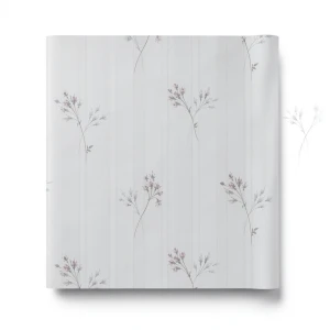 Italian Wallpaper Floral Design Pale Gray, Size 10mx0.53m, Model Z66863