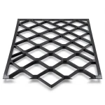 Hot Rolled Black Steel Expanded Metal Mesh Bahri 3.8 mm Thickness 1.22m Width 5m Length