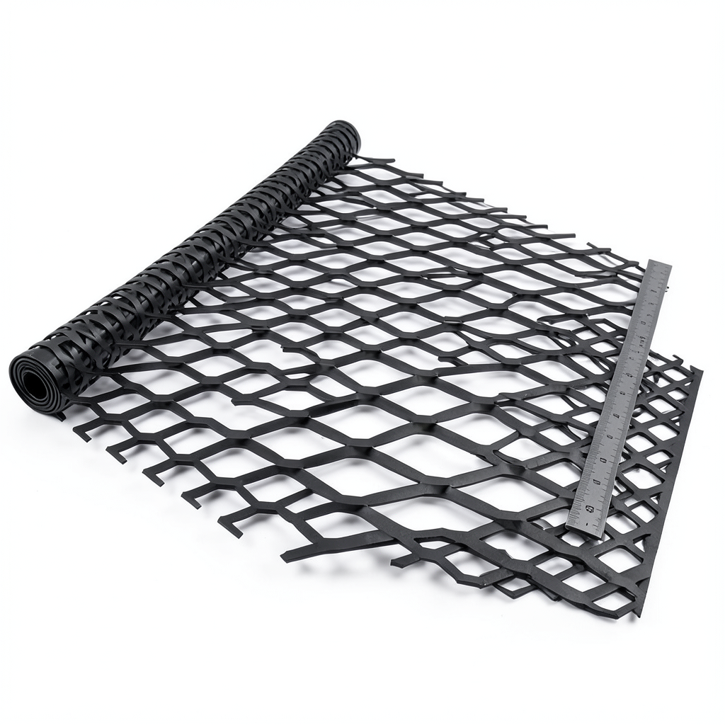 Hot Rolled Black Steel Expanded Metal Mesh Bahri Thickness 3.8 mm Width 1.22 m Length 6 m