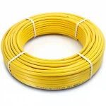 أنابيب HDPE نيبروبلاست PE 80 ضغط 10 بار قطر خارجي 20 مم سمك 1.8 مم لون أصفر 