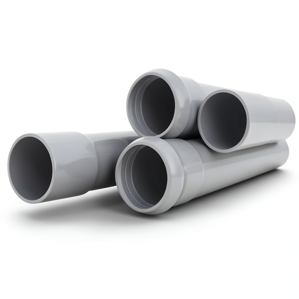 UPVC Pipes Nominal Pressure 10 Bar Outside Diameter 355 mm Thickness 16.9 mm Gray