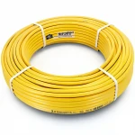أنابيب HDPE نيبروبلاست PE 80 ضغط 10 بار قطر خارجي 110 مم سمك 8.1 مم لون أصفر 