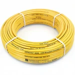 أنابيب HDPE نيبروبلاست PE 80 ضغط 10 بار قطر خارجي 32 مم سمك 2.4 مم لون أصفر 