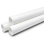 مواسير UPVC ضغط 16 بار قطر خارجي 200 مم سمك 14.9 مم لون أبيض