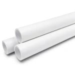 مواسير UPVC ضغط اسمي 6 بار قطر خارجي 200 مم سمك 5.9 مم لون أبيض