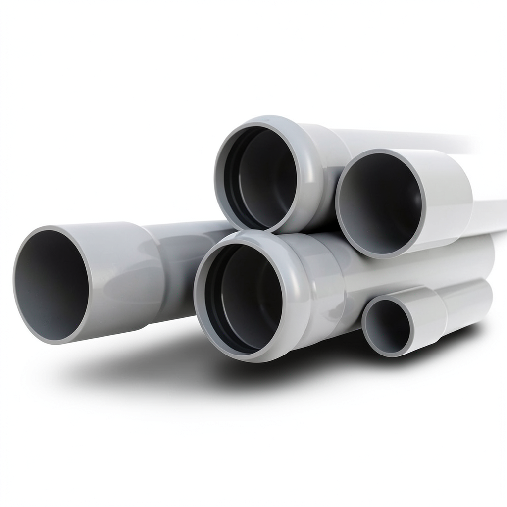 UPVC Pipes Nominal Pressure 10 Bar Outside Diameter 500 mm Thickness 23.9 mm Gray