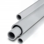 مواسير UPVC الخليجية جدول 80  مقاس ¼ 1 إنش سمك 4.85 مم لون رمادي فاتح