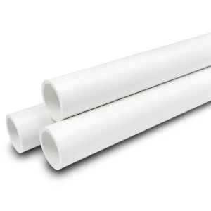 مواسير UPVC ضغط 16 بار قطر خارجي 90 مم سمك 6.7 مم لون أبيض