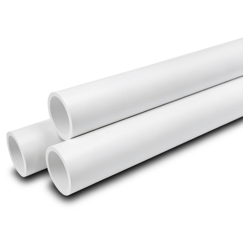 مواسير UPVC ضغط 16 بار قطر خارجي 160 مم سمك 11.9 مم لون أبيض