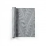 Italian wavy wall covering, size 10m x 0.53m, grey color, model 41233