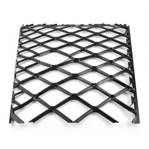 Hot Rolled Steel Expanded Metal Mesh 2 mm Thickness 1.22m Width 3m Length, Black