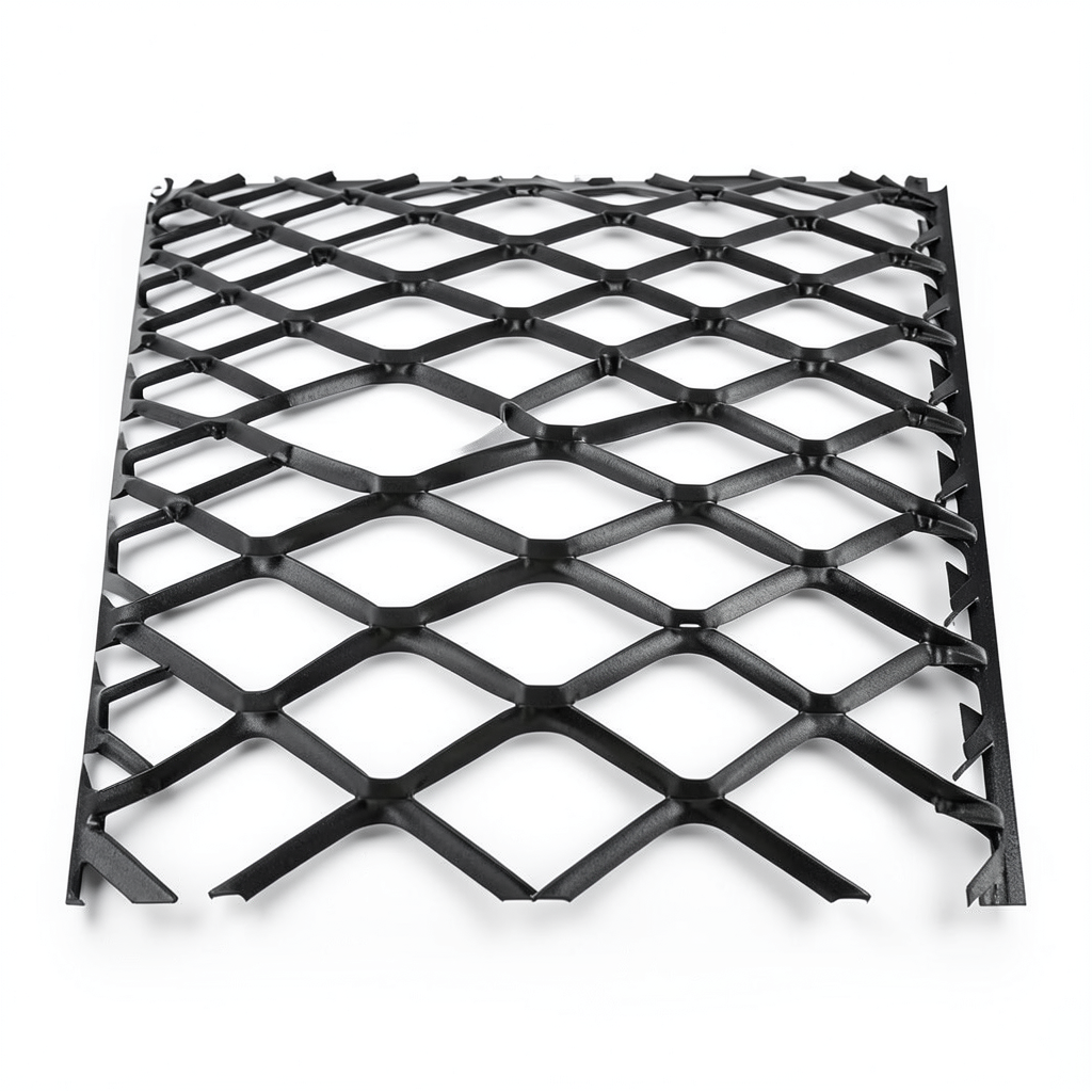 Hot Rolled Steel Expanded Metal Mesh 2 mm Thickness 1.22m Width 3m Length, Black