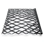 Hot Rolled Steel Expanded Metal Mesh 1.4 mm Thickness 1.22 m Width 4 m Length, Black