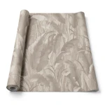 Italian Wallpaper Leaf-Patterned 10m x 1.06m, Dark Beige