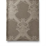ورق حائط ايطالي لون بيج داكن تصميم كلاسيك، مقاس 10 م×1.06 م، موديل 82705