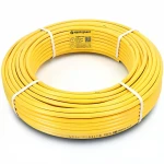 أنابيب HDPE نيبروبلاست PE 80 ضغط 10 بار قطر خارجي 25 مم سمك 1.9 مم لون أصفر 