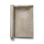 Italian Wallpaper Dark Beige Color Classic Design, Size 10mx1.06m, Model 82705