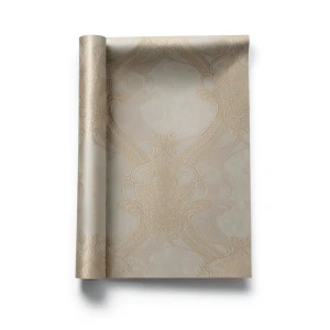 Italian Wallpaper Dark Beige Color Classic Design, Size 10mx1.06m, Model 82705