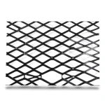 Hot Rolled Black Steel Expanded Metal Mesh Bahri 1.7 mm Thickness 1.22 m Width 4 m Length