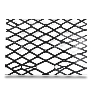 Hot Rolled Black Steel Expanded Metal Mesh Bahri 1.7 mm Thickness 1.22 m Width 4 m Length