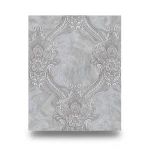 ورق جدران ايطالي لون رمادي تصميم كلاسيك، مقاس 10 م×1.06 م، موديل 82708