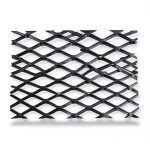 Hot Rolled Steel Expanded Metal Mesh 2 mm Thickness 1.22m Width 3m Length, Black