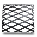 Hot Rolled Black Steel Expanded Metal Mesh Bahri 2 mm Thickness 1.22x4 m