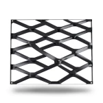 Hot Rolled Steel Expanded Metal Mesh 2 mm Thickness 1.22m Width 3m Length, Black