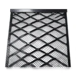 Hot Rolled Steel Expanded Metal Mesh 2.3 mm Thickness 1.22 m Width 3 m Length, Black