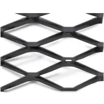 Hot Rolled Steel Expanded Metal Mesh 1.2 mm Thickness 1.22m Width 4m Length, Black