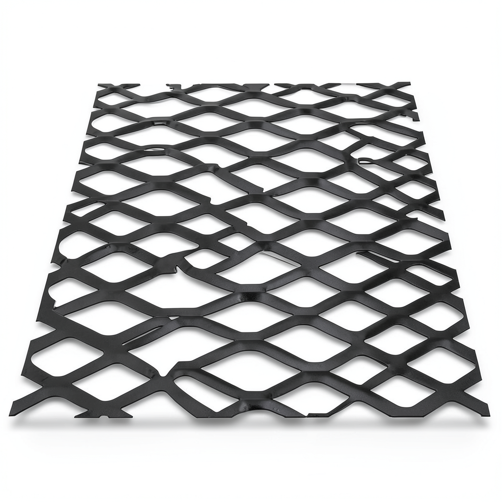 Hot Rolled Black Steel Expanded Metal Mesh Bahri 1.2 mm Thickness 1.22 m Width 5 m Length