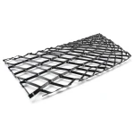 Hot Rolled Steel Expanded Metal Mesh 1.4 mm Thickness 1.22 m Width 4 m Length, Black