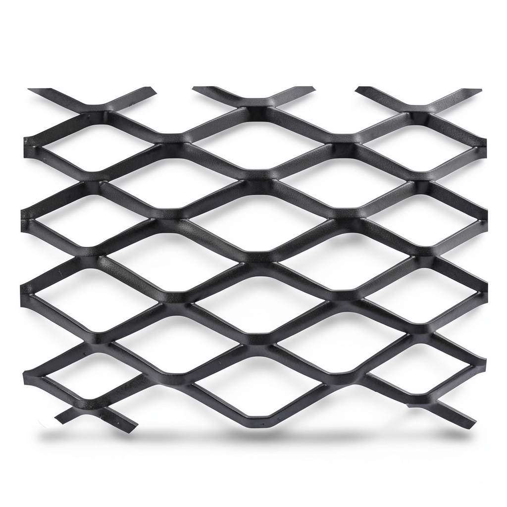 Hot Rolled Black Steel Expanded Metal Mesh Bahri 1.4 mm Thickness 1.22 m Width 5 m Length