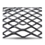 Hot Rolled Black Steel Expanded Metal Mesh Bahri 1.8 mm Thickness 1.22 m Width 5 m Length
