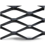Hot Rolled Steel Expanded Metal Mesh Bahri 1.5 mm Thickness 1.22x5 m Black