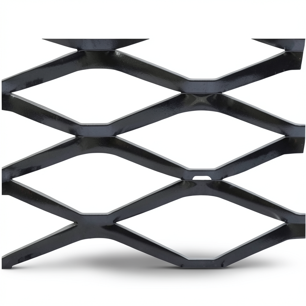 Hot Rolled Steel Expanded Metal Mesh Bahri 1.5 mm Thickness 1.22x5 m Black