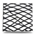 Hot Rolled Black Steel Expanded Metal Mesh Bahri 1.8 mm Thickness 1.22 m Width 5 m Length
