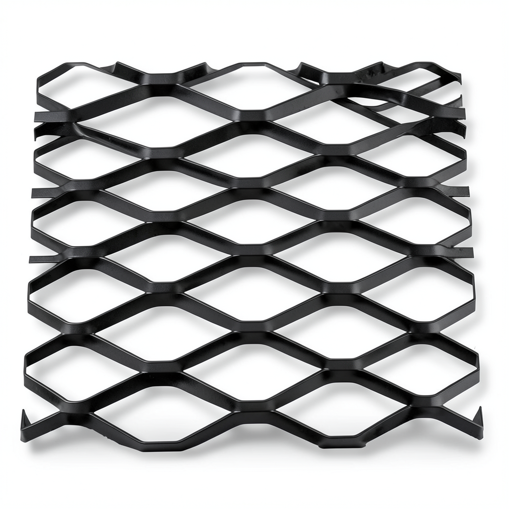Hot Rolled Black Steel Expanded Metal Mesh Bahri 2.3 mm Thick 1.22 m Width 5 m Length