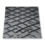 Hot Rolled Black Steel Expanded Metal Mesh Bahri 2.7 mm Thick 1.22 m Width 5 m Length
