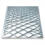 Galvanised Steel Expanded Metal Mesh  Bahri Thickness 3 mm Width 1.22 meter Length 2 meter | Bait Al Tatawor Company