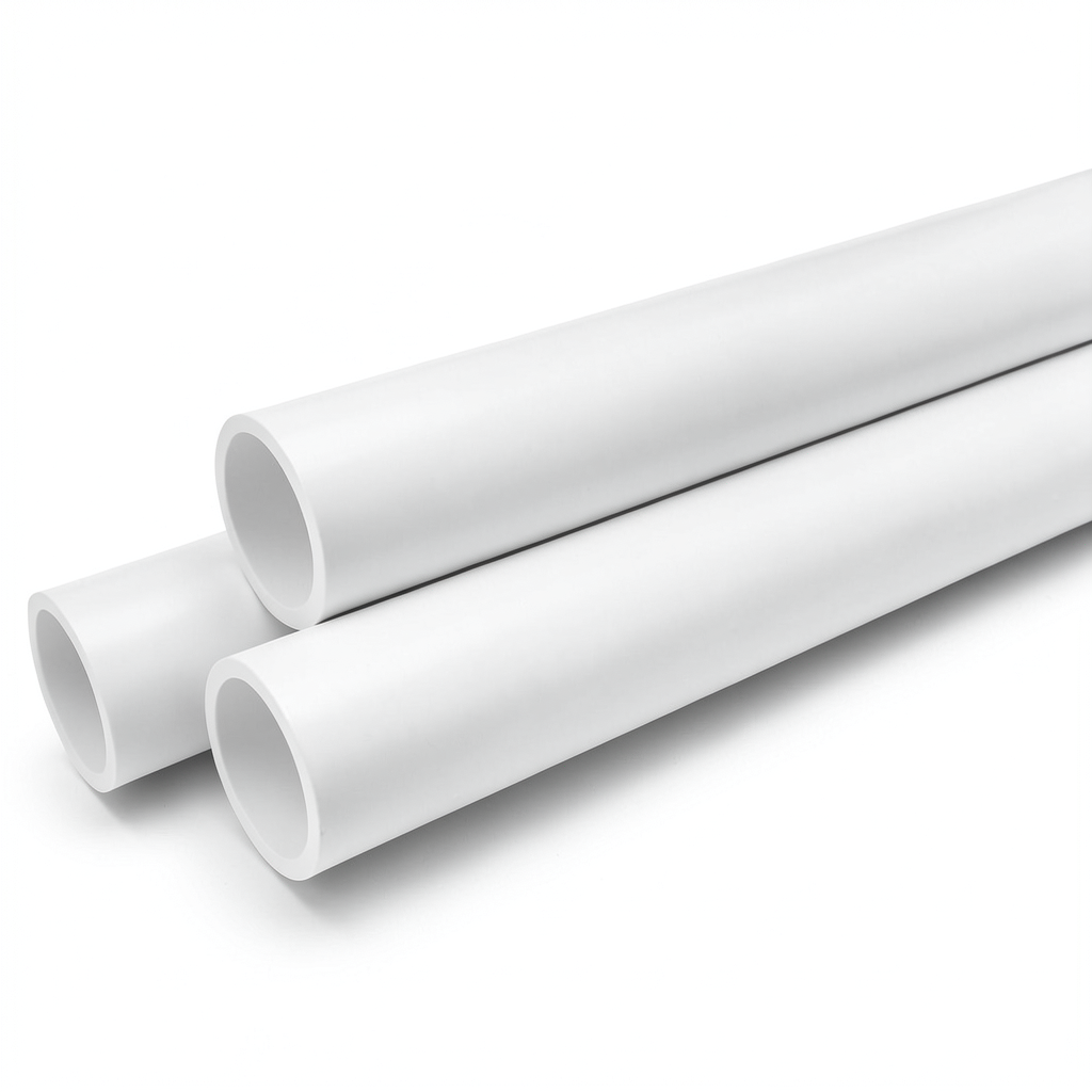 مواسير UPVC ضغط 10 بار قطر خارجي 32 مم سمك 1.8 مم لون أبيض